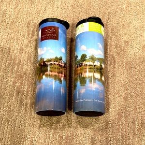 Stonewall Resort West Virginia, pair of travel coffee tumblers